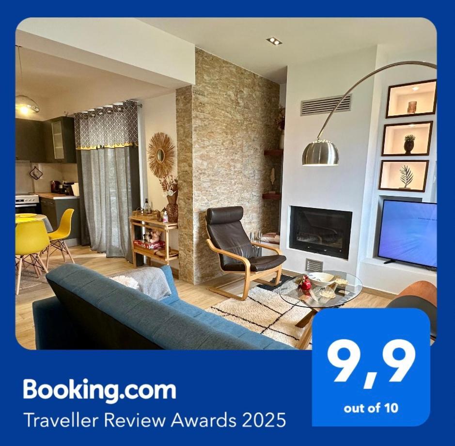 Chic Apartment In Nature, 5-Min Walk To The Beach 칼라마타 외부 사진
